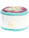 Pelote Creative cotton dégradé Super 6 Turquoise-melon