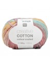 Pelote Creative cotton color coated rose-bleu
