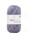 Pelote Rico baby cotton soft print dk bleu-lilas
