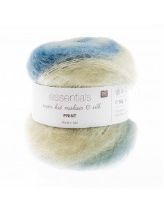 Pelote Essentials super kid mohair loves silk print eau