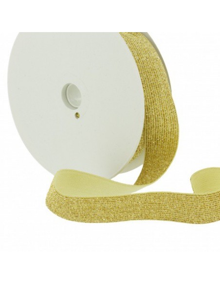Elastique lurex 20mm Jaune d'Or