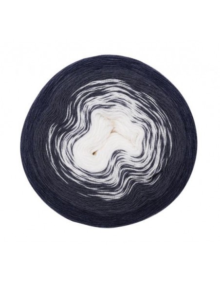 Pelote Creative cotton dégradé bleu marine-blanc