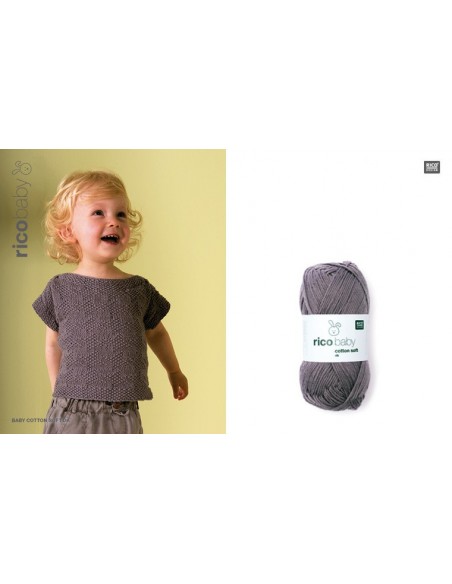 Pelote Rico baby cotton soft dk rose clair