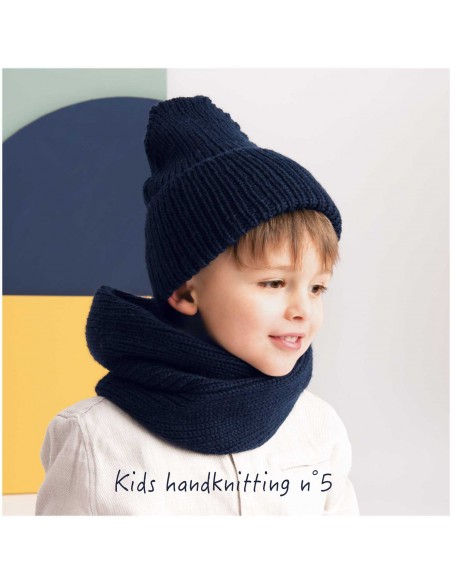 Pelote Essentials soft merino aran bleu-noir