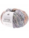 Pelote Fashion cotton double printed dk bleu pétrole
