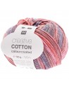 Pelote Creative cotton color coated bleu-rouge