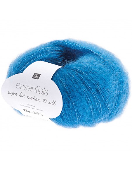 Pelote Essentials super kid mohair loves silk azur