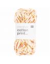 Pelote Creative cotton print aran rouge-orange spray