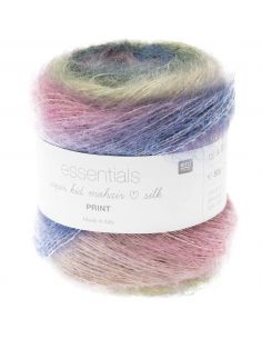 Pelote Essentials super kid mohair loves silk print retro