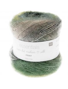 Pelote Essentials super kid mohair loves silk print forêt