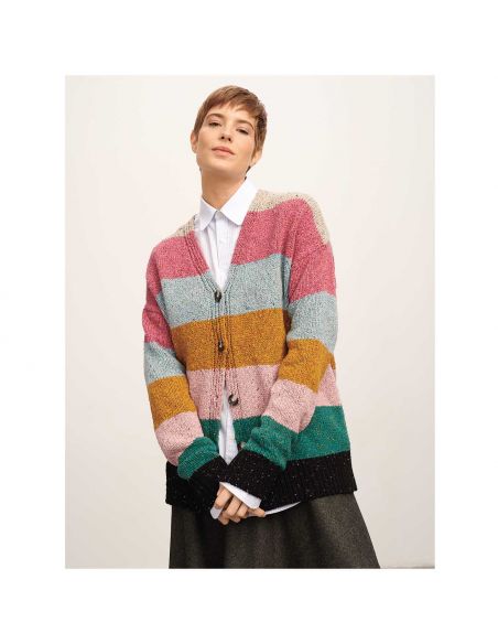 Pelote Fashion modern tweed aran baie