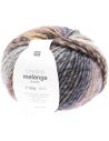 Pelote Creative melange chunky jaune-bleu pétrole