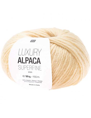 Pelote Luxury alpaca superfine aran vanille
