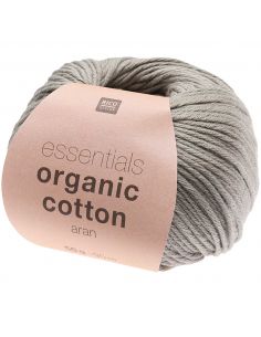 Pelote Essentials organic cotton aran gris