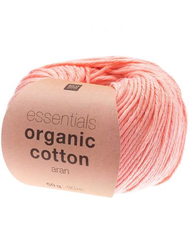 Pelote Essentials organic cotton aran saumon