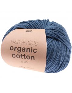 Pelote Essentials organic cotton aran bleu marine