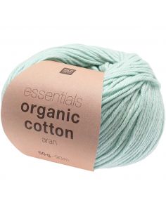 Pelote Essentials organic cotton aran menthe