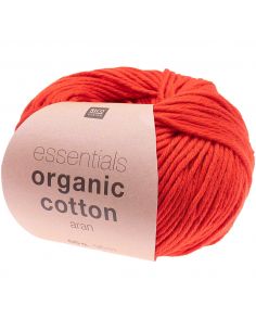 Pelote Essentials organic cotton aran rouge