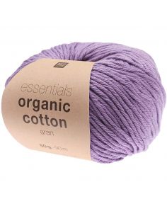 Pelote Essentials organic cotton aran lilas