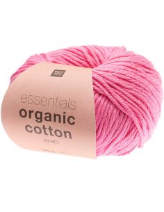 Pelote Essentials organic cotton aran pink