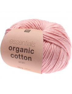 Pelote Essentials organic cotton aran rose