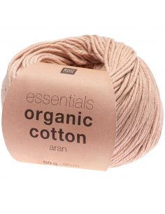 Pelote Essentials organic cotton aran poudre