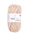 Pelote Rico baby cotton soft print dk rose-olive