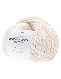 Pelote Creative so cool + so soft cotton chunky crème