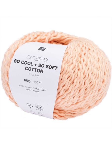 Pelote Creative so cool + so soft cotton chunky crème au beurre