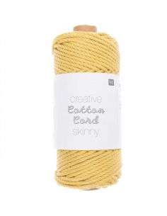 Pelote Creative cotton cord skinny jaune