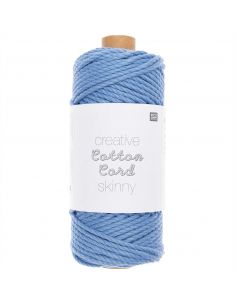 Pelote Creative cotton cord skinny bleu