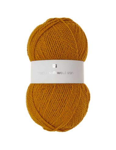 Pelote Creative soft wool aran moutarde