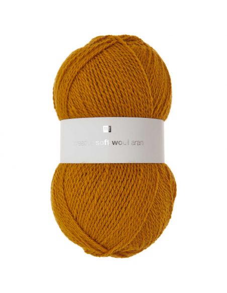 Pelote Creative soft wool aran moutarde