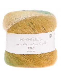 Pelote Essentials super kid mohair loves silk print winter