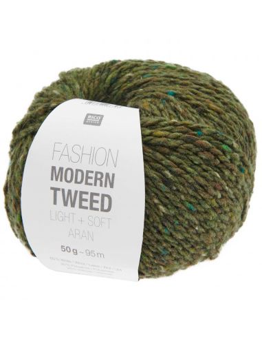 Pelote Fashion modern tweed aran olive