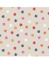Tissu en coton Full moon Skulls cream