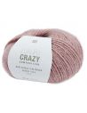 Pelote Luxury crazy composition aran vieux rose