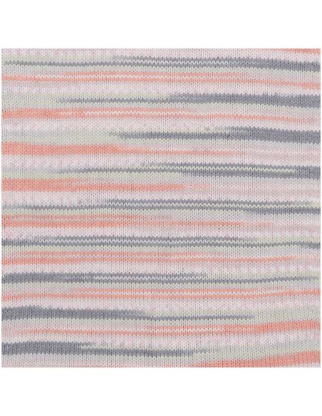 Pelote Rico baby dream dk saumon-gris