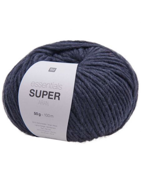 Pelote Essentials super aran bleu marine