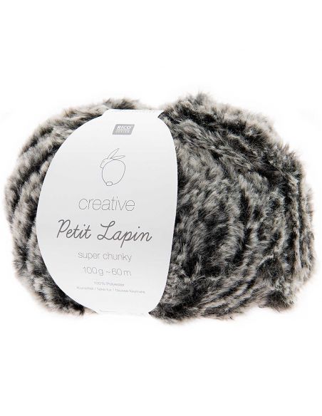 Pelote Creative petit lapin super chunky anthracite