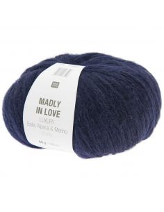 Pelote Madly in love Luxury baby alpaca & merino chunky bleu marine