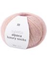 Pelote Rico socks superba alpaca luxury rose