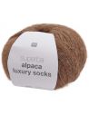 Pelote Rico socks superba alpaca luxury caramel