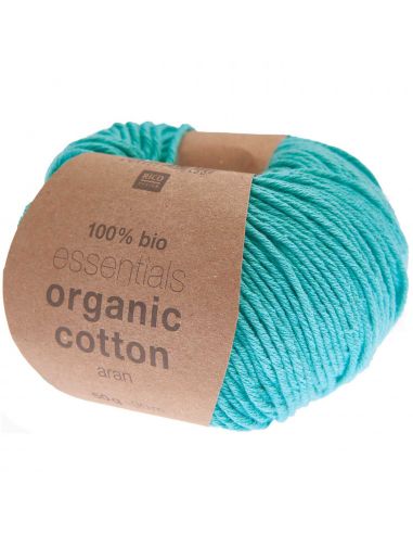 Pelote Essentials organic cotton aran turquoise