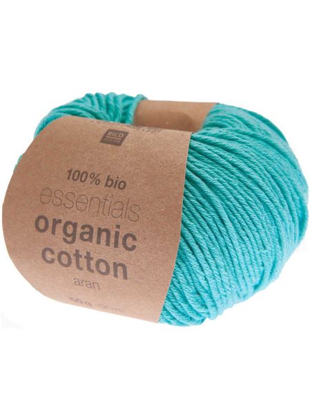 Pelote Essentials organic cotton aran turquoise