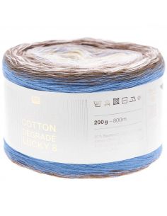 Pelote Creative cotton dégradé lucky 8 milkshake