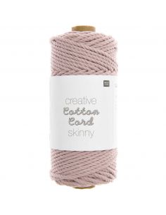 Pelote Creative cotton cord skinny gris argenté