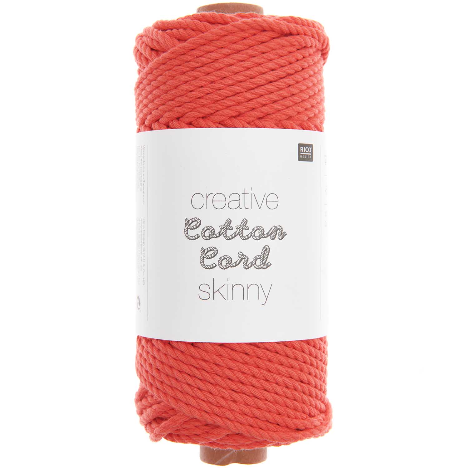 Corde En Coton Rose Poudré Rico Design - 25 M, épaisseur 3 Mm - Pour Macramé, DIY, Déco