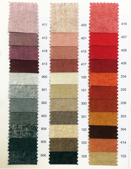 Tissu en coton Melange Prune