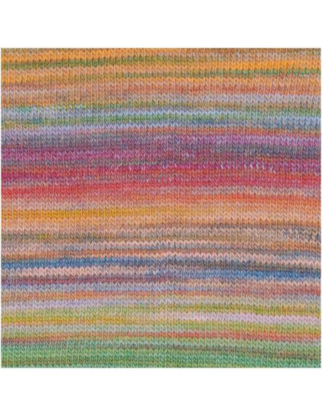 Pelote Creative melange aran wonderball saumon-pétrole